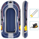 Bestway Hydro-Force Schlauchboot mit Pumpe und Rudern, Blau