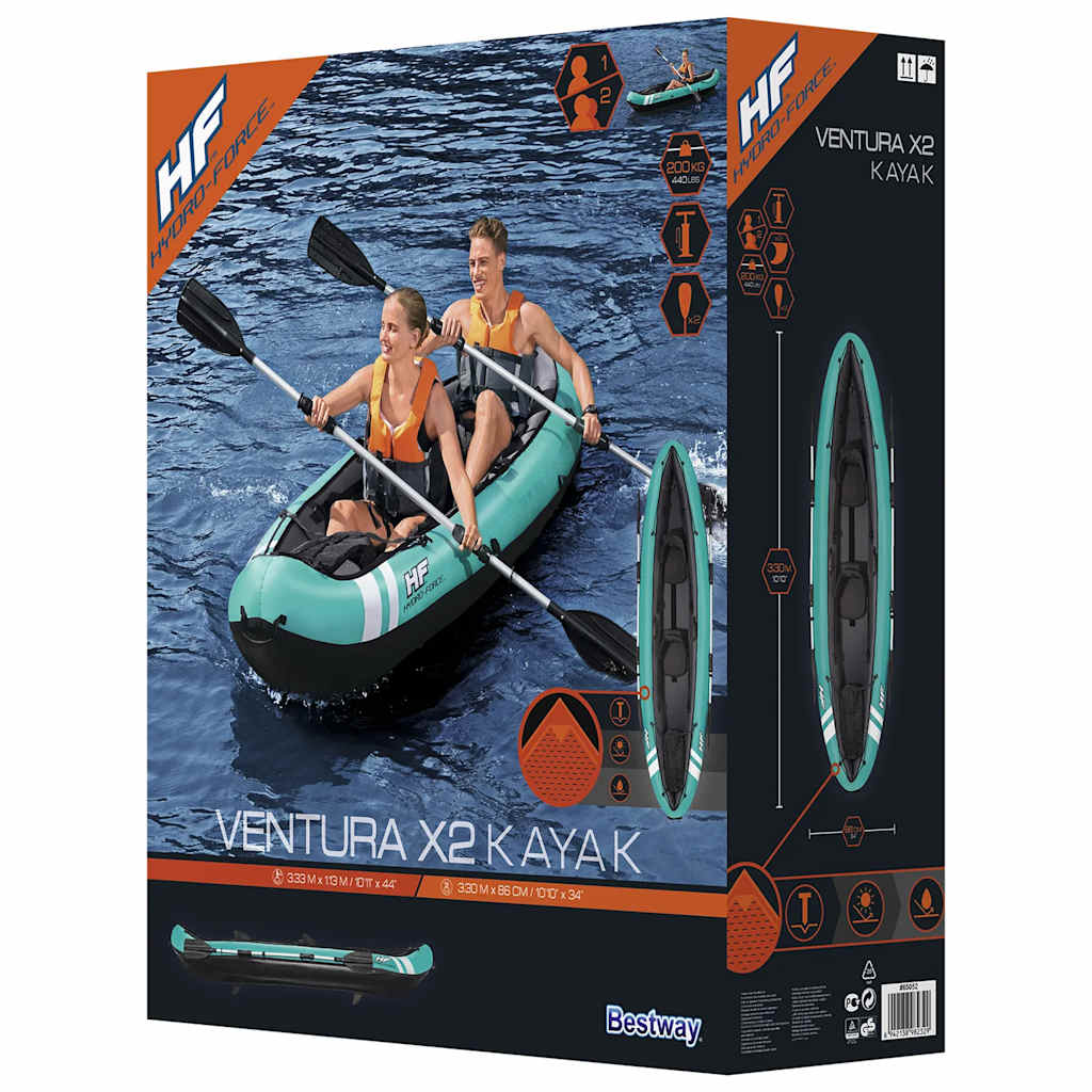 Bestway Kayak gonflable Hydro-Force Ventura X2 330x86 cm