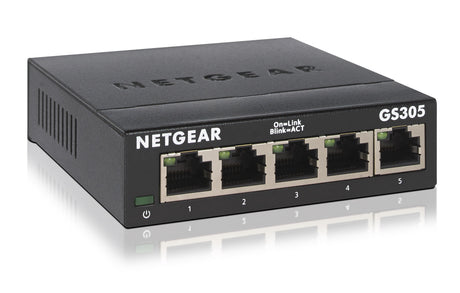 NETGEAR GS305-300PES Switch Ethernet Métal 5 ports Gigabit (10/100/1000)