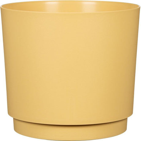 Cache-pot rond - GARDEN ID - Plano - Ř 25 - 7 L - H 22 cm - Jaune