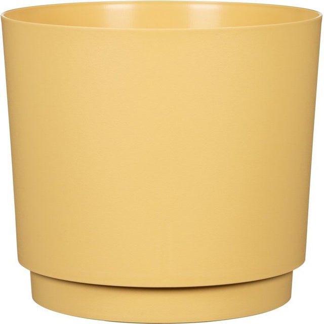 Cache-pot rond - GARDEN ID - Plano - Ř 25 - 7 L - H 22 cm - Jaune