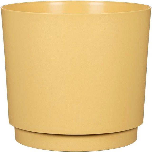 Pot de fleurs rond - DEROMA - 236 - 13 L - Ř 29 cm - Jaune