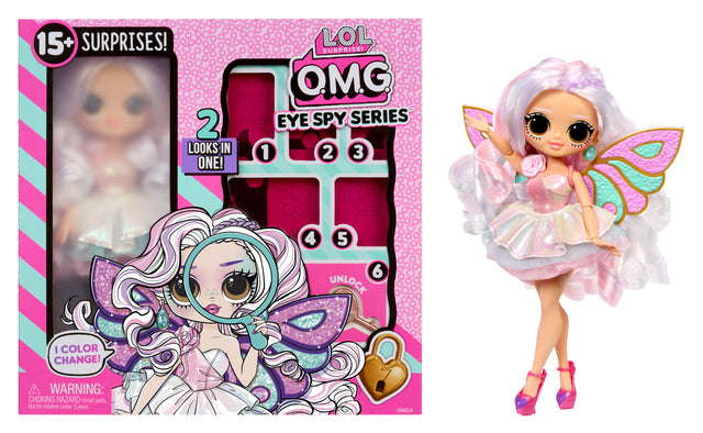L.O.L. Surprise! - OMG Eye Spy Series - Fairy - 1 Poupée, Vetements, Accessoires, Indices a Résoudre, Surprises a Découvrir