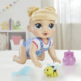 Baby Alive, Harper Hugs Marche a 4 pattes, poupée électronique de 27  cm marchant a 4 pattes, cheveux blonds, a partir de 3 ans