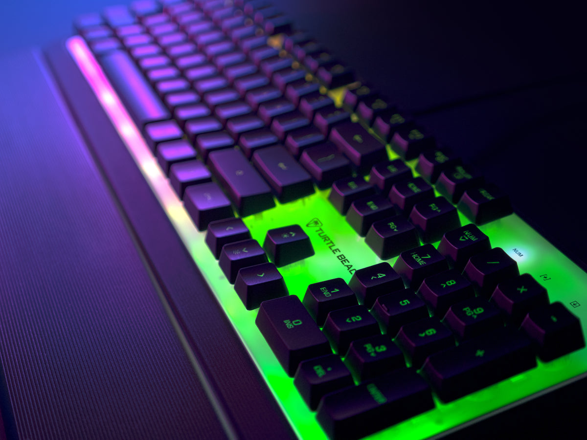 Clavier de jeu - Turtle Beach Magma - Membrane RGB - Noir, touches silencieuses, AIMO™ RGB
