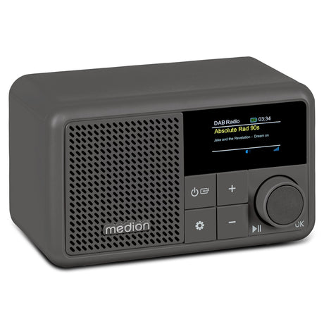 Mini Radio - MEDION - DAB/FM - Mono 2W RMS - Gris