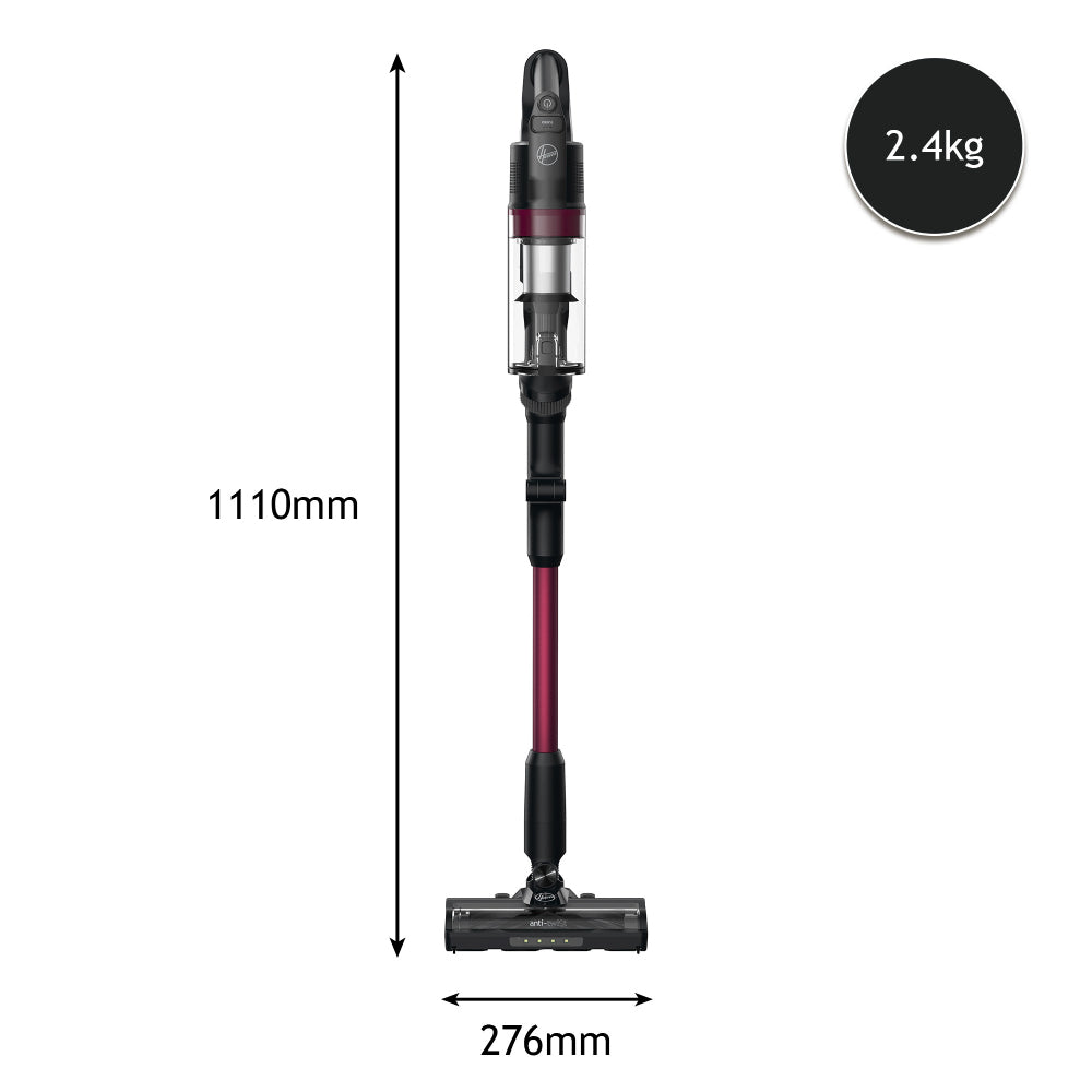 Hoover HF1 Plus Flex - Aspirateur Balai sans Fil avec Tube Flexible HF1P10HX - Léger & Puissant - Turbo Mode - Brosse Anti-Twist LED
