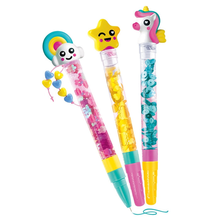 Clementoni - Créer tes stylos - Mini atelier des Stylos - Theme Fantaisie - 3 a créer - Des 6ans