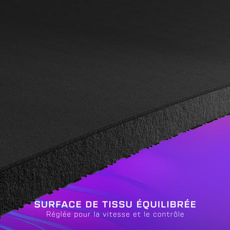 Tapis de souris de jeu - Turtle Beach SenseCore XXL - Surface micro-tissée, équilibré, confortable