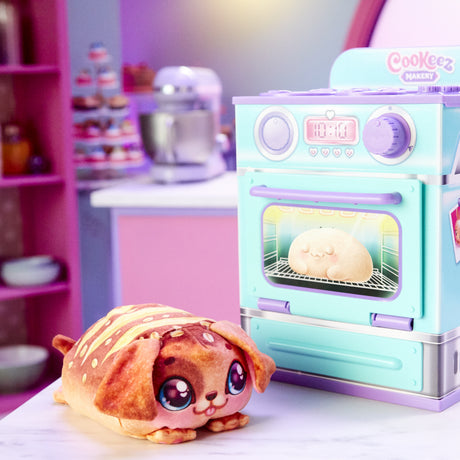 Fabrique a Pâtisserie Bleue - MOOSE TOYS - COOKEEZ MAKERY - Four interactif, peluche parfumée et accessoires