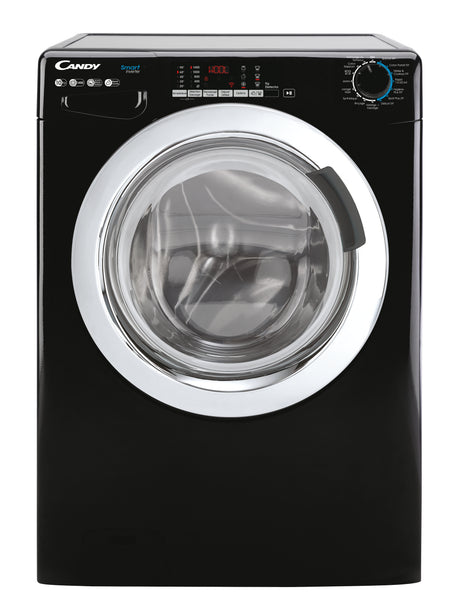 Lave-linge hublot CANDY CSS1410TWMCBE/FR - 10 kg - Induction - Vapeur - 1400 trs/min - Classe A - Programmes rapides - Noir