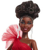BARBIE Poupée joyeux noël brune HRM62