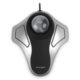 Kensington, Souris TrackBall ergonomique filaire pour PC, Mac, ambidextre, Gris