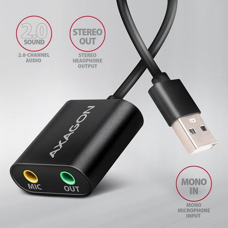 Mini Carte Son Axagon ADA-12 externe USB