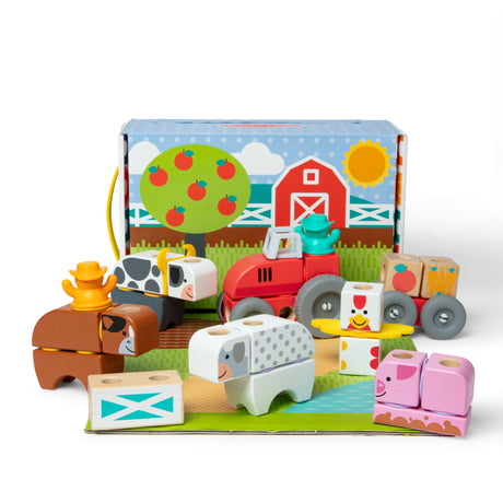 Blockables - La ferme - 56 pieces - des 2 ans - Melissa & Doug