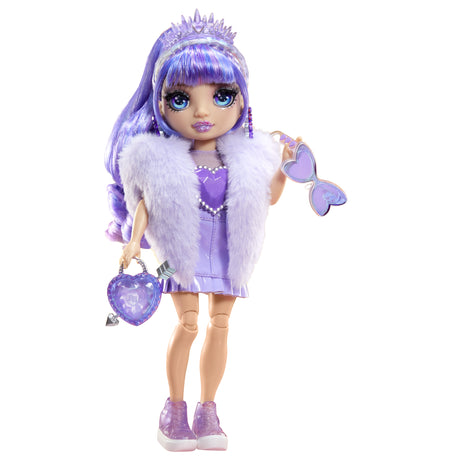 Rainbow High Cristal Poupée Mannequin 27 cm - Violet
