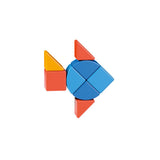 Blocs magnétiques - GEOMAG - Magicube 208 - 9 pieces - Formes variées - Animaux - Plastique recyclé