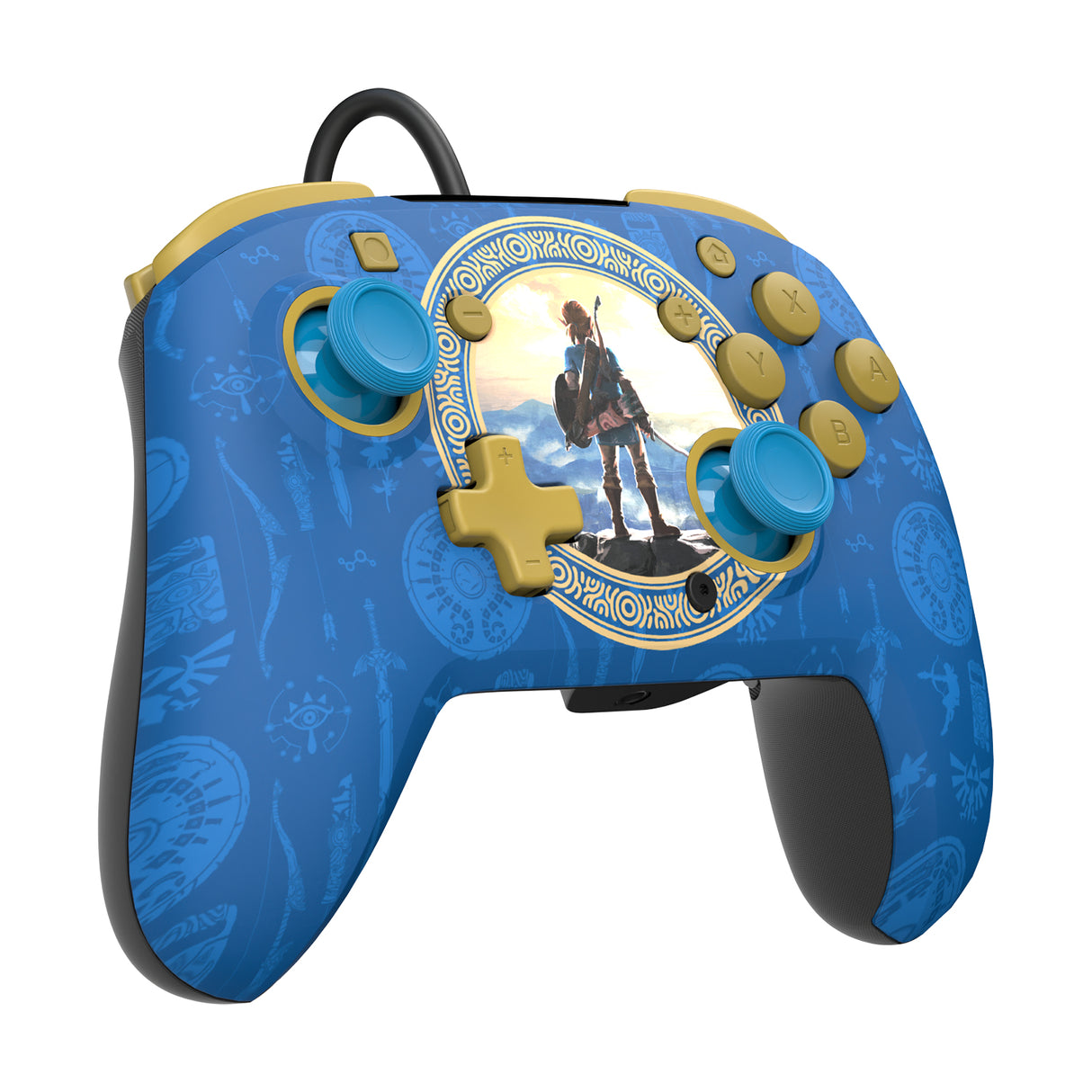 Manette de jeu - Nintendo - Zelda - Filaire - Série limitée - Bleu
