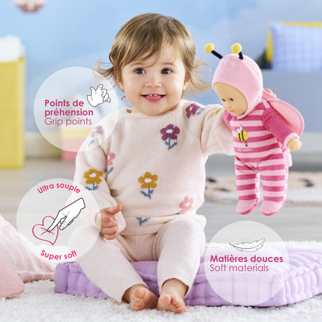 Poupon - COROLLE - Pti' Coeur Abeille - 30 cm - senteur vanille - des 9 mois