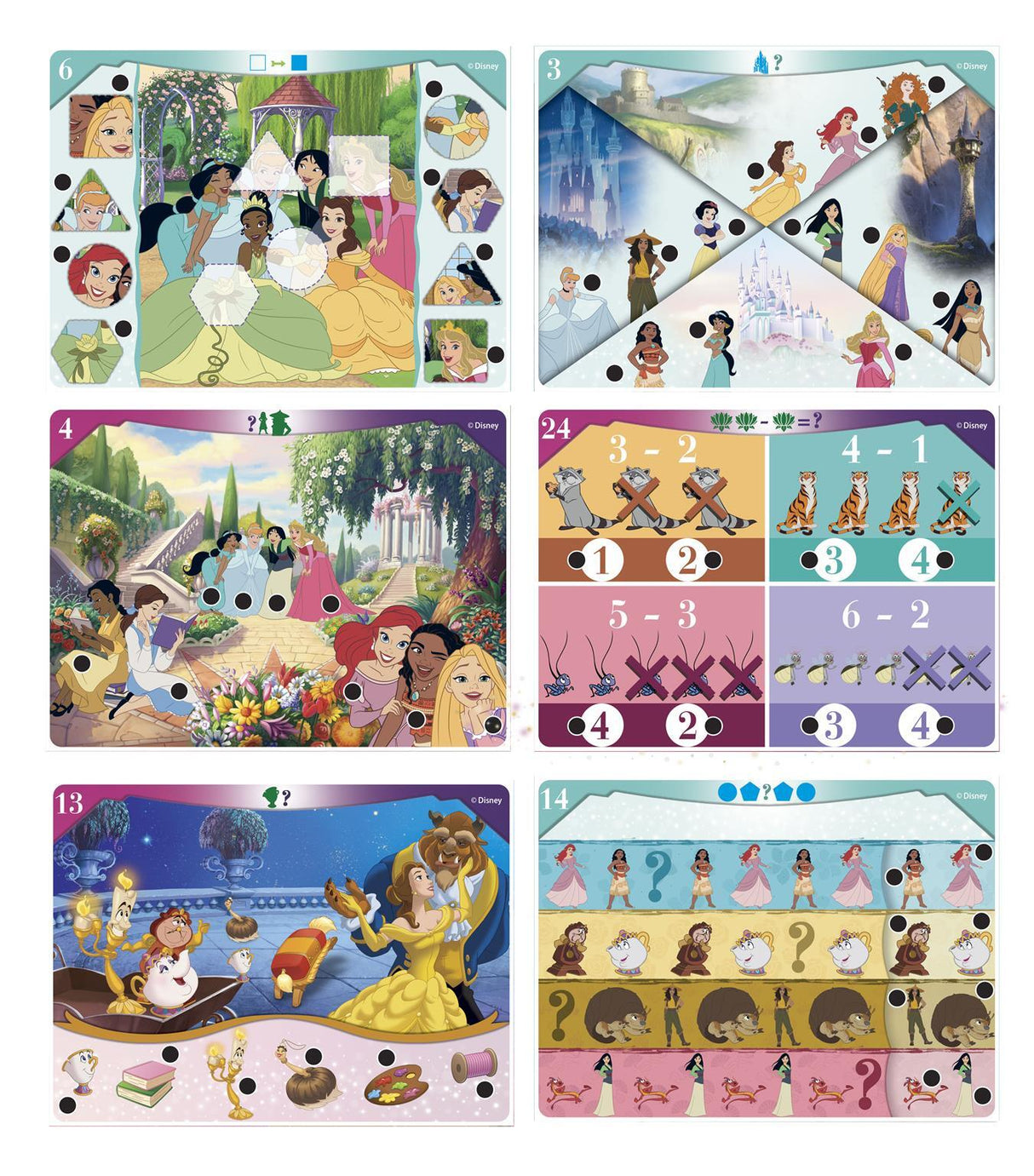 Clementoni - Quizzy - Disney Princesses - Jeu avec stylo intéractif - Sonore et lumineux - Des 3ans