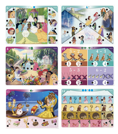Clementoni - Quizzy - Disney Princesses - Jeu avec stylo intéractif - Sonore et lumineux - Des 3ans