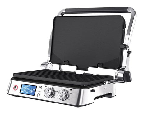 Grill multifonctions - BRAUN - Multi Grill 9 - 2000 W - 3 positions de chauffe - Noir / Acier