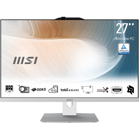 PC Tout-en-un MSI - 27'' - Sans Windows -Ecran FHD - Core 7 150U - RAM 16Go - Stockage 1To - Pied ajustable - Clavier et souris