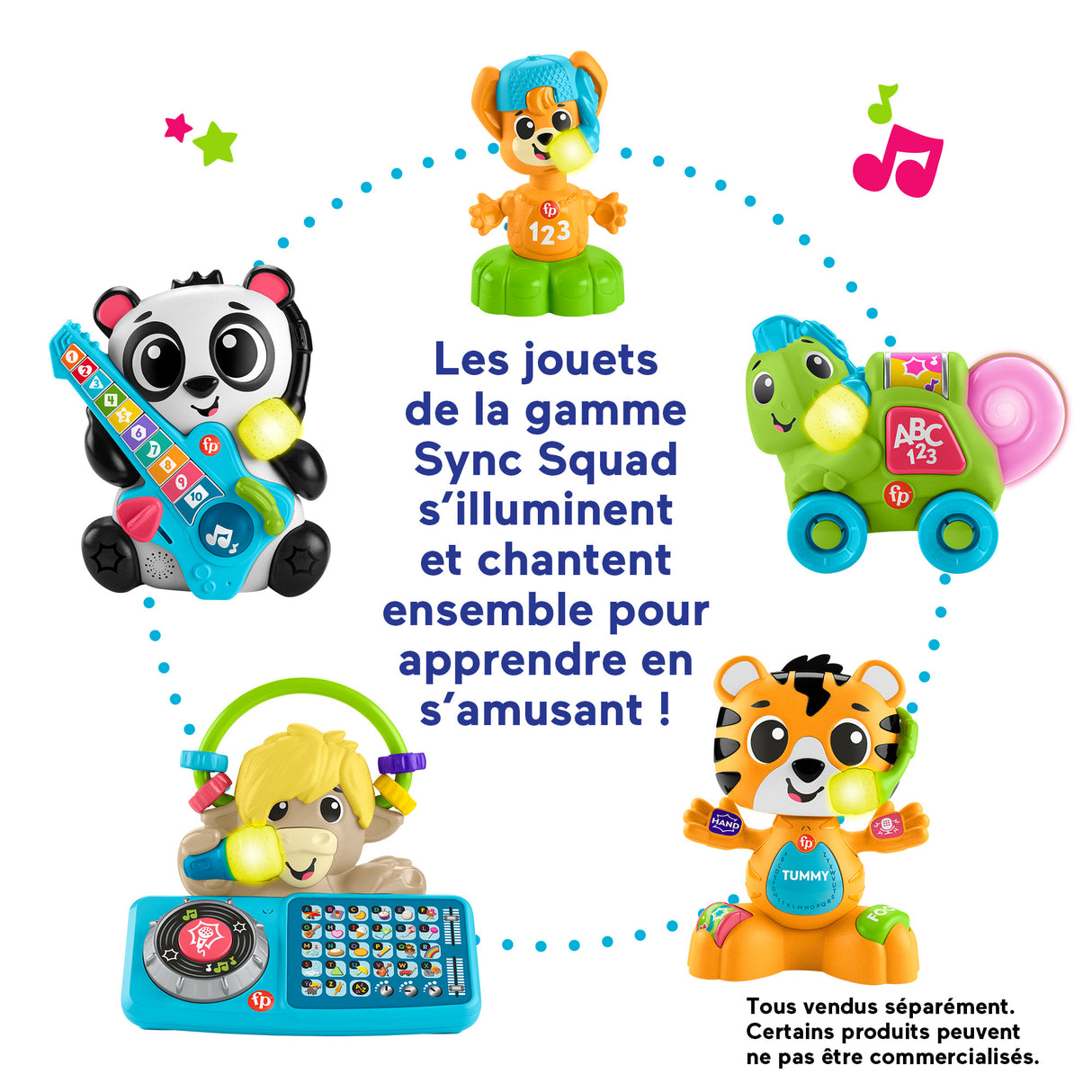 Fisher-Price-Link Squad Renard Contraires-Jouet d'éveil musical HYK94