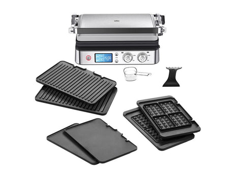 Grill multifonctions - BRAUN - Multi Pro 9 - 2000 W - 3 positions de chauffe - Noir / Acier