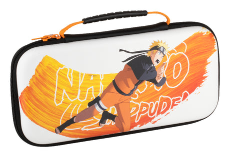 Housse de protection et transport - KONIX - Naruto Shippuden Nintendo Switch 2 - Rangement accessoires - Motif Naruto - Blanc