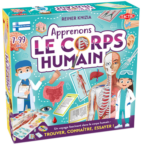 Apprenons le corps humain - Jeu éducatif - TACTIC - 2 joueurs et plus - Des 7 ans
