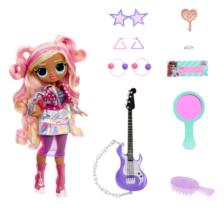 L.O.L. Surprise! - OMG Eye Spy Series - Spy Rock - 1 Poupée, Vetements, Accessoires, Indices a Résoudre, Surprises a Découvrir