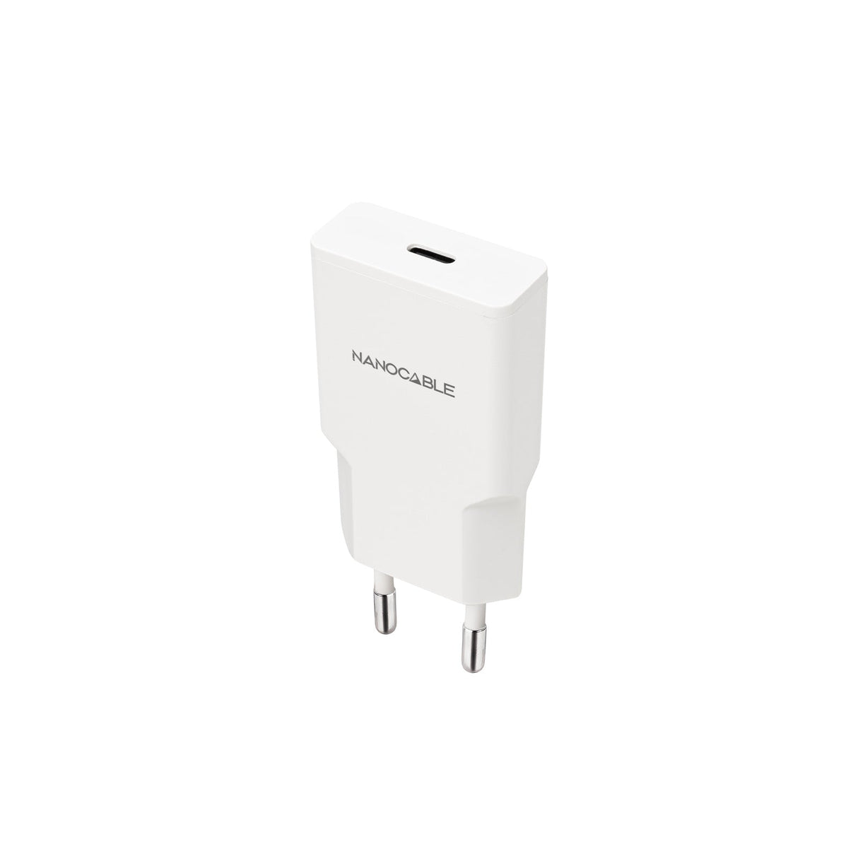 Chargeur secteur Nanocable 1x USB-C 25W (Blanc)