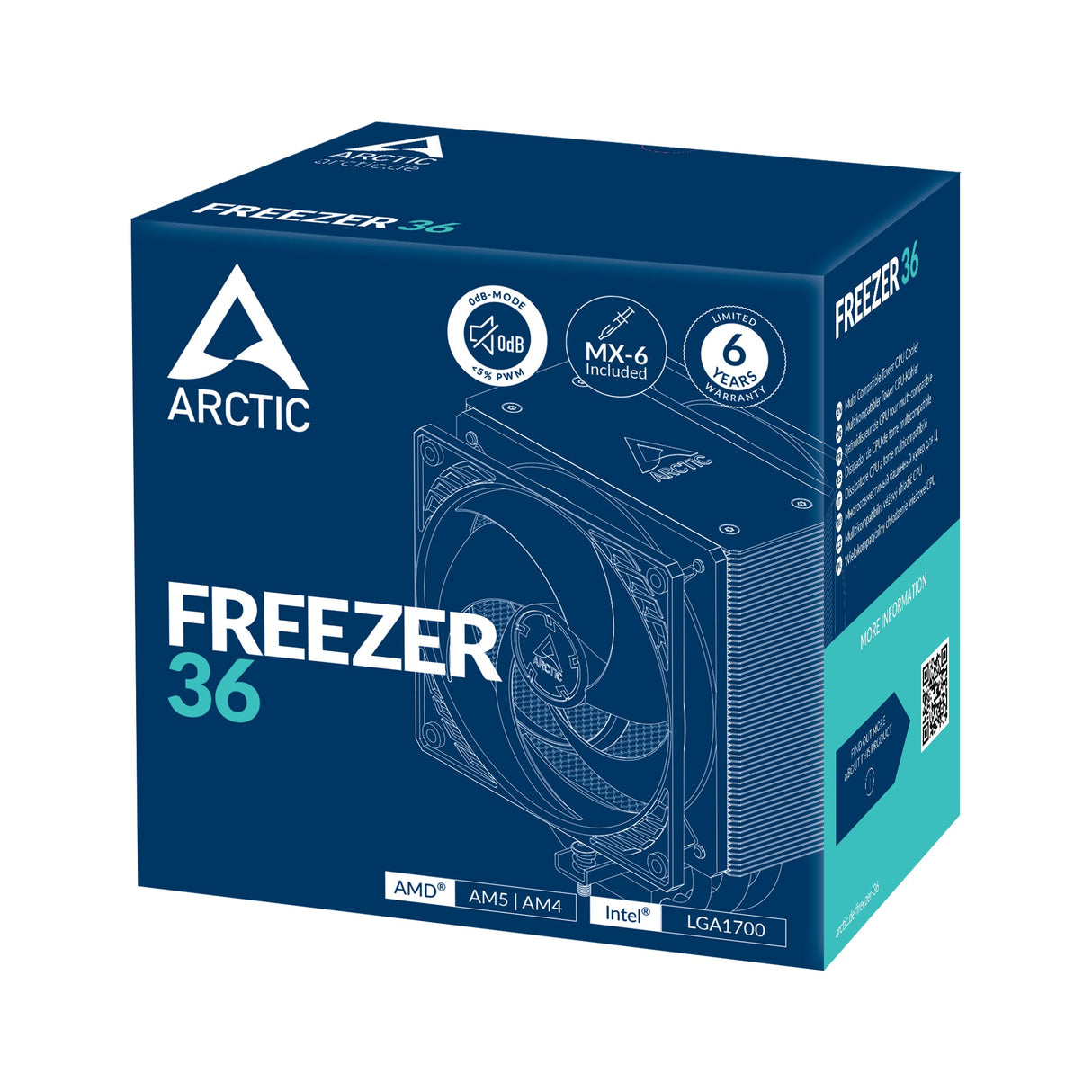 Ventilateur processeur Arctic Freezer 36 (Noir)