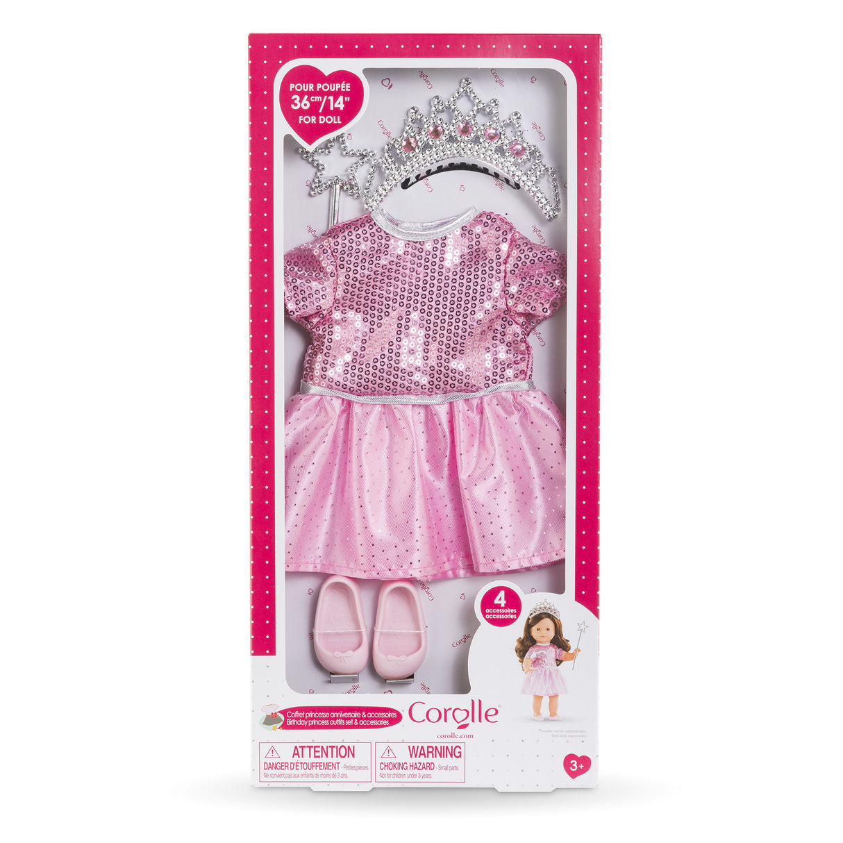 Coffret Princesse anniversaire - COROLLE - Pour poupée 36 cm - Des 3 ans