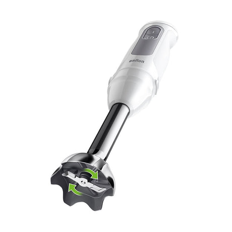 Mixeur plongeant - BRAUN - MultiQuick 5 - 1000 W - 21 vitesses - Gobelet 600 ml - Mini hachoir - Fouet - Blanc