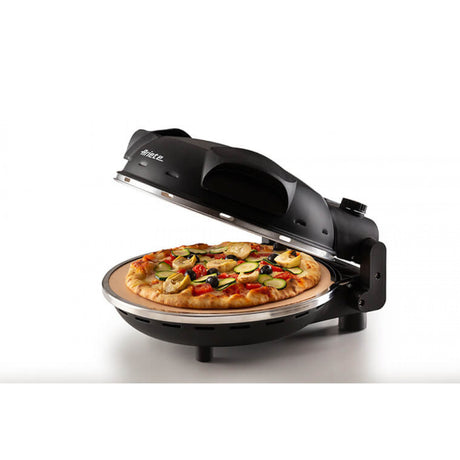 Pizza électrique ARIETE - 917 - Noir - Pierre réfractaire - 1200W - Diametre 33cm - Température max 400°C