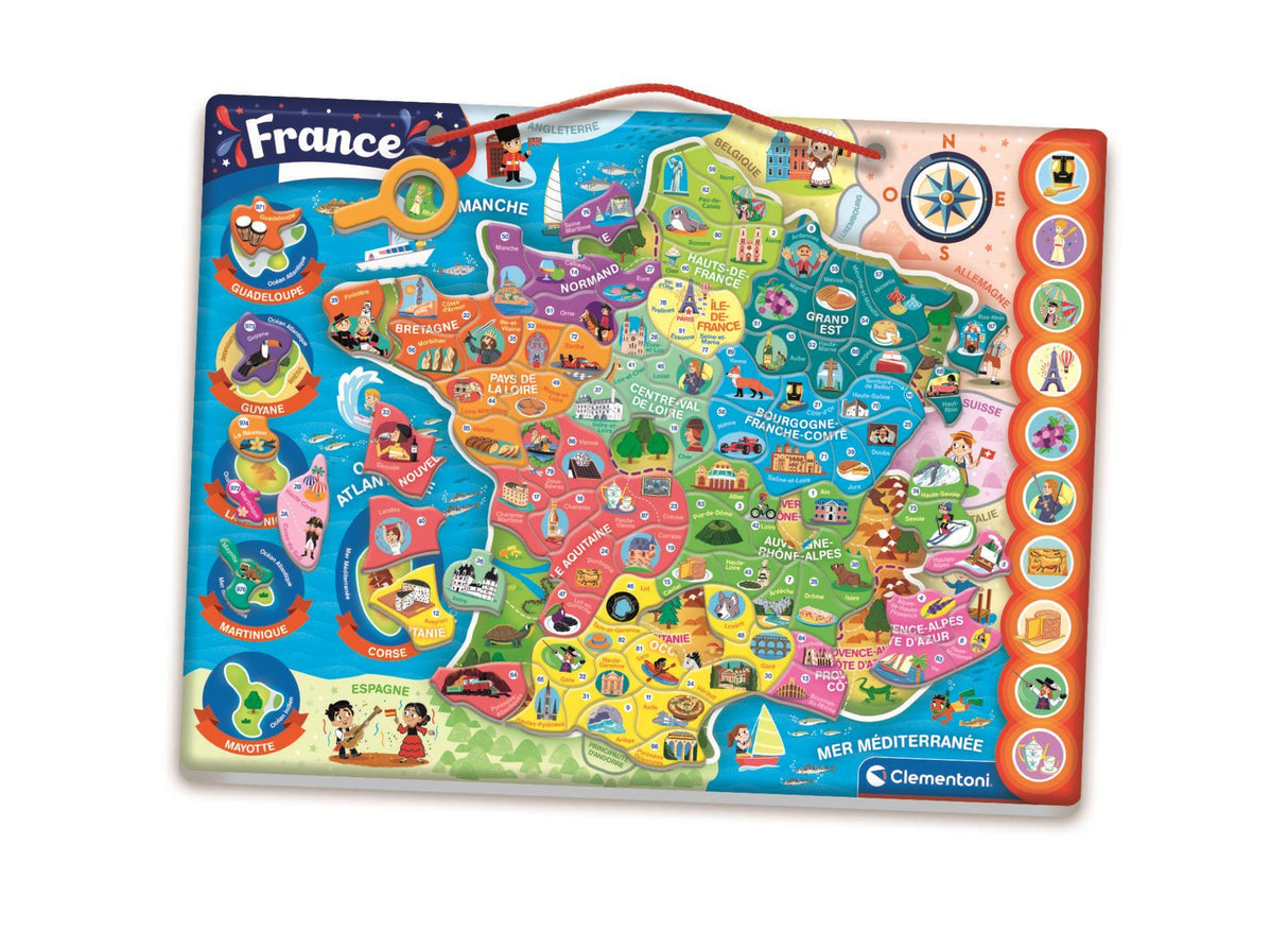 CLEMENTONI - Puzzle magnétique de la France