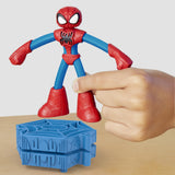 Play-Doh SpiderMan Attaque tranchante, coffret avec 2 figurines flexibles, 7 accessoires et pâte a modeler, des 4 ans, Marvel