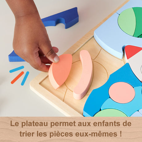 FISHER-PRICE Puzzle en Bois L'Espace-Puzzle 42 pieces pour les petits - Fisher-Price - HXY42