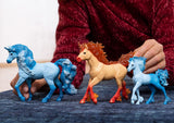 Figurine Étalon licorne de feu élementa, criniere et queue transparentes, Pour enfants des 4 ans, Schleich 70756 Bayala