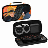 Housse de protection - Nintendo Switch 2 - Konix - Naruto Shippuden - Rangement accessoires - Naruto et Sasuke - Noir et orange