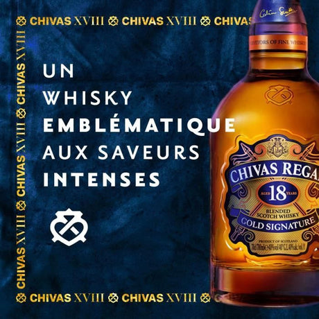 Chivas Regal - 18 ans - Whisky Ecossais - 40,0% Vol. - 70cl