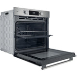 Four encastrable - Pyrolyse hydrolyse - Chaleur pulsée - HOTPOINT - HAO854PSX - Inox - 71 L - A++ - Fonction vapeur