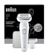 Épilateur électrique - BRAUN - SES9-030 - 2 modes - 50 min - Étanche - Blanc