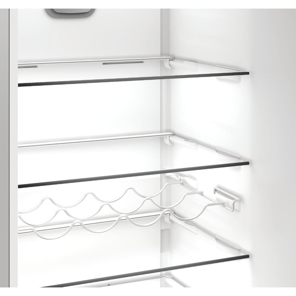 Réfrigérateur combiné - WHIRLPOOL - WHK26402XP4E - 355 L - Dual NoFrost - 6e sens - Porte bouteille - 203.5x59.5x66.3 - Inox