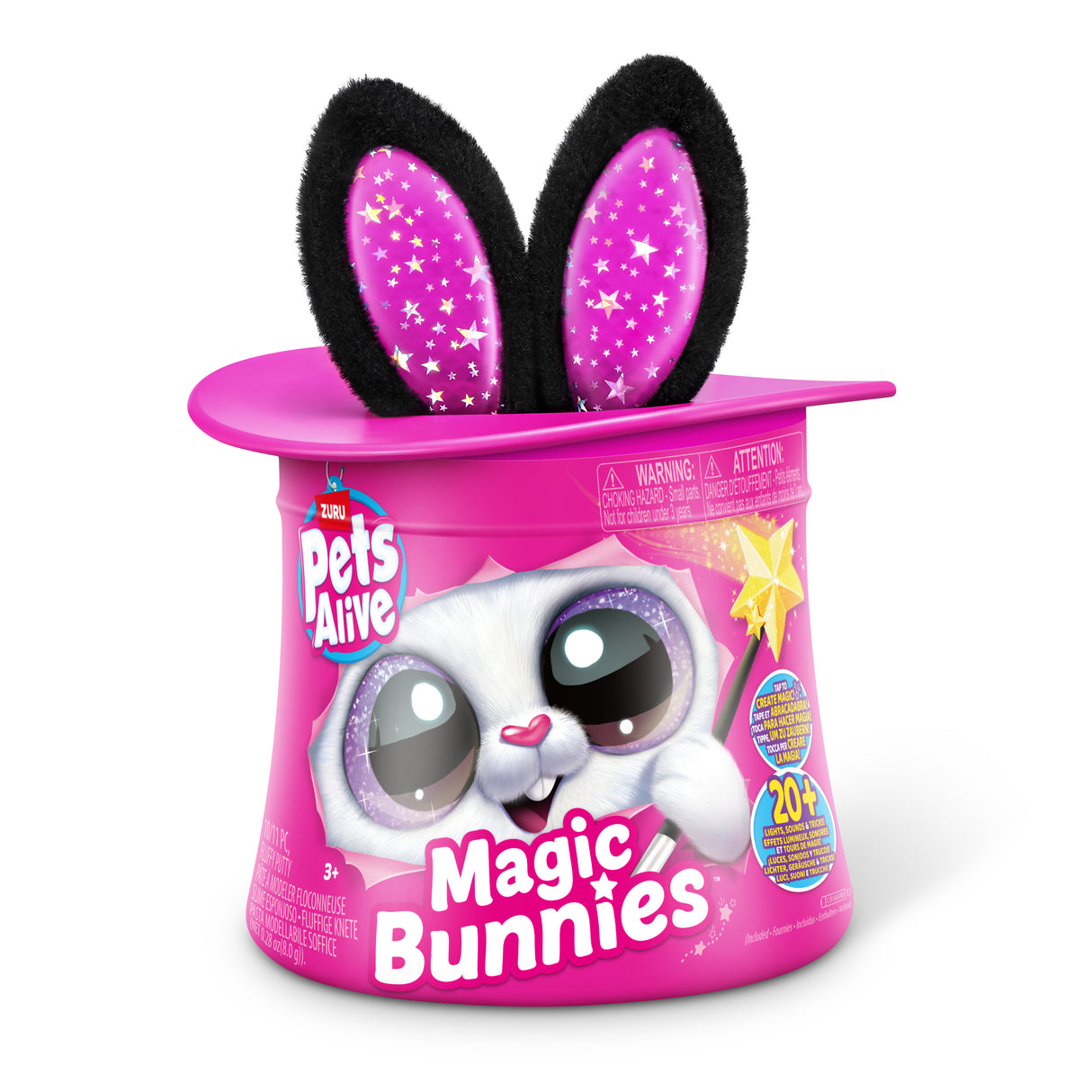 Jeu interactif - ZURU - PETS ALIVE Magic Bunnies - 20 surprises - Effets lumineux - Mixte
