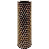 Lampe solaire - GARDEN ID Colonne - Or-Noir ÿ20 H60 cm - 6 a 8h lumiere - Bouton marche/arret - Batterie LI-ION durable.