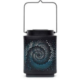 Lanterne solaire - GARDEN ID Attract - Bleu 11 x 11 h15 cm - 6 a 8h autonomie - Mobile - Bouton on/off.