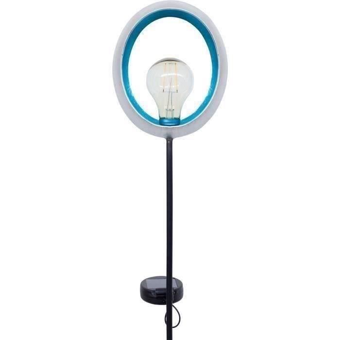 Lanterne solaire - GARDEN ID Lagune - ÿ16 h80 cm - Autonomie 6-8h - Bouton on/off - Pile AAA rechargeable.